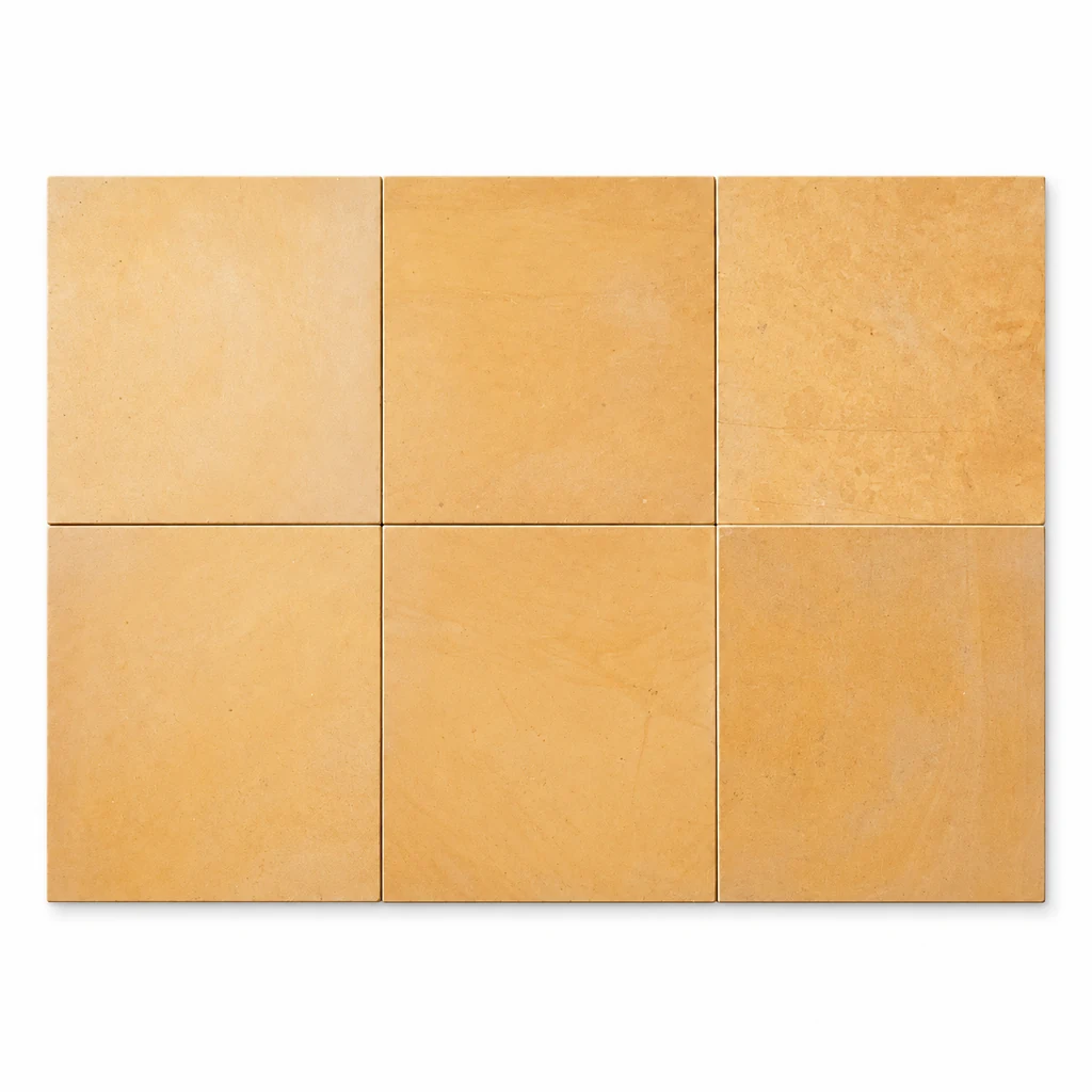 Jaisalmer Yellow sandstone tiles with an even honey-yellow surface