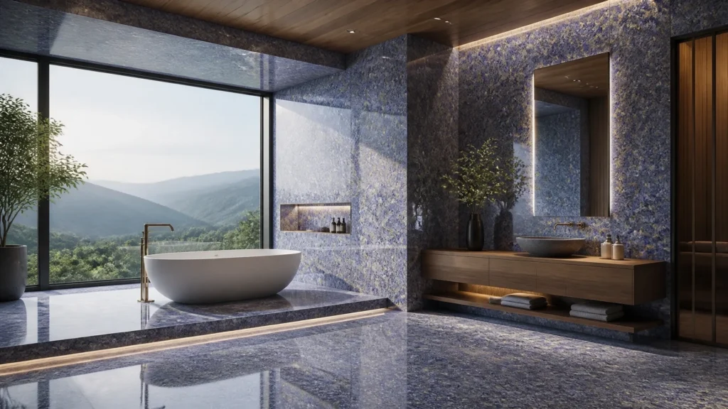 Color Psychology in Architecture: The Calming Effect of Lavender Blue Granite 28 Color Psychology in Architecture: The Calming Effect of Lavender Blue Granite - 7
