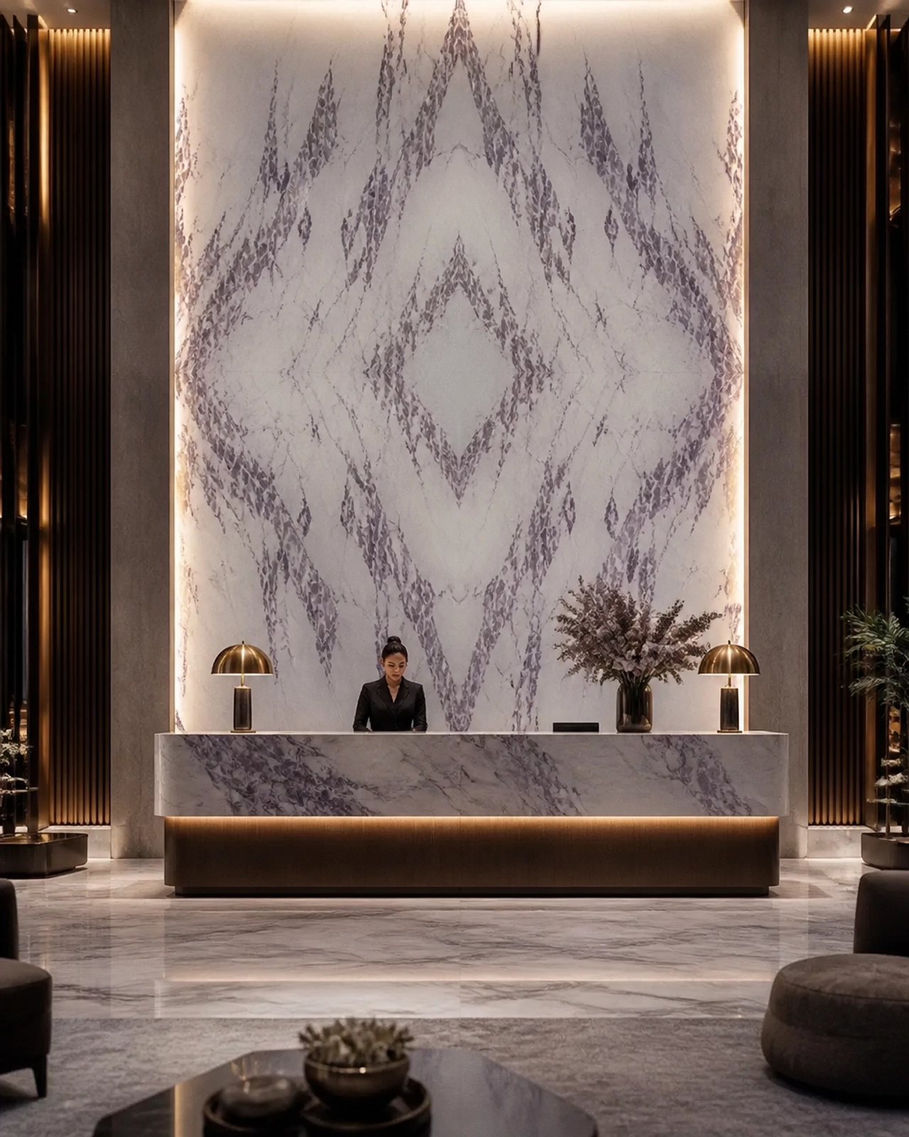 Banswara Purple Marble Wall