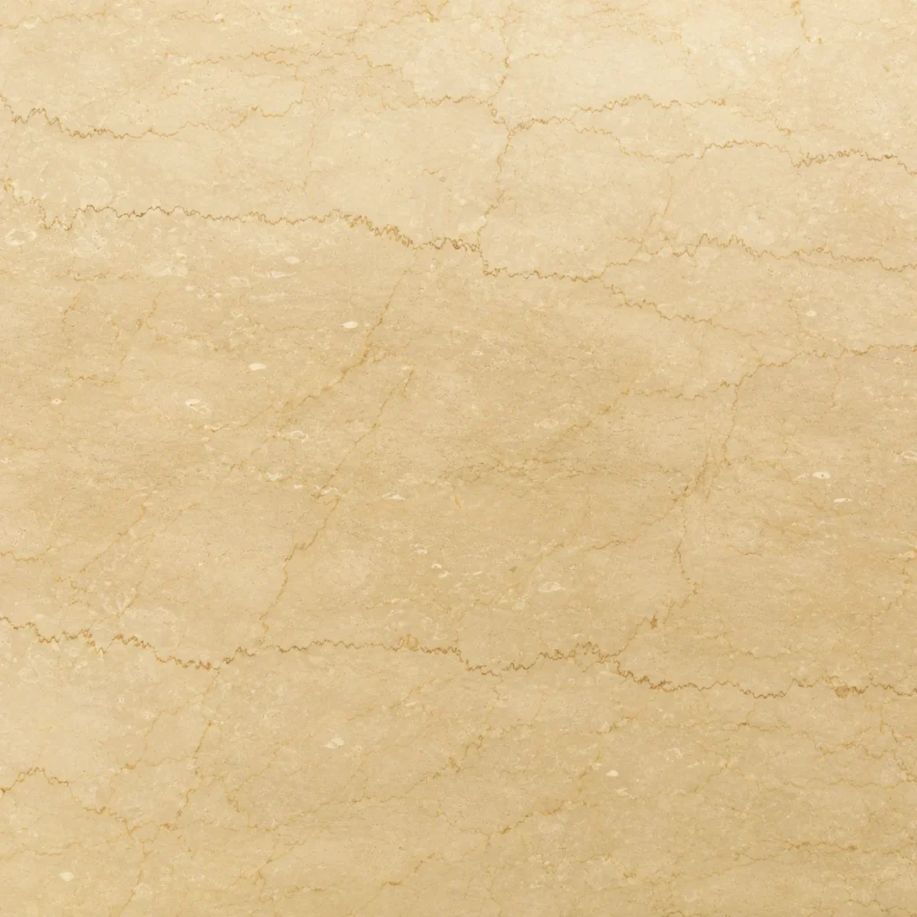 Italian Marble Price List 1 Botticino Classico marble close-up: warm beige with wavy golden-brown lines